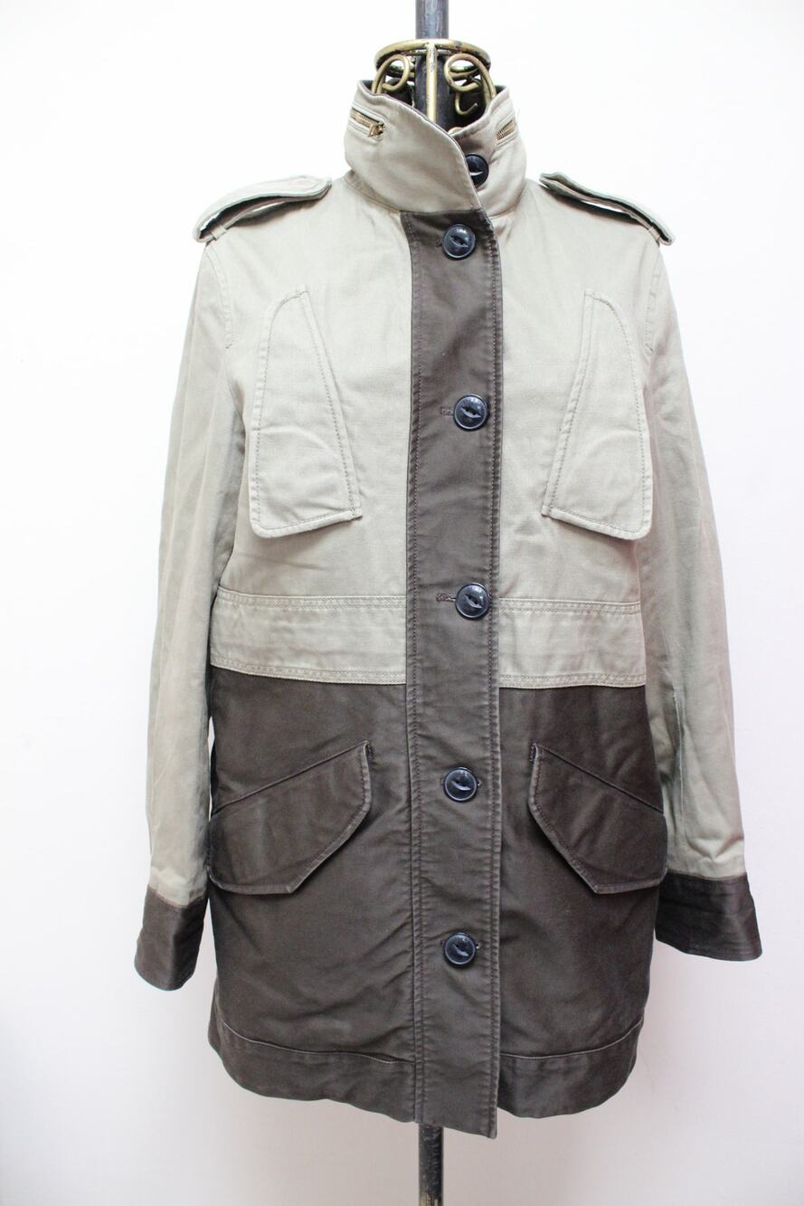 Rag & Bone Kinsley Green Utility Military Two Toned Cocoon Coat Size 2
